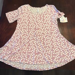 Lularoe Perfect T - Pink/ White Polka Dot - NWT - Medium